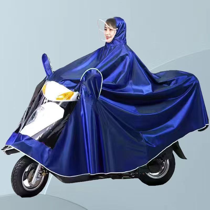 Vehículo eléctrico chaqueta de lluvia aumentada chaqueta de lluvia gruesa motocicleta de doble persona un solo viaje coche de batería