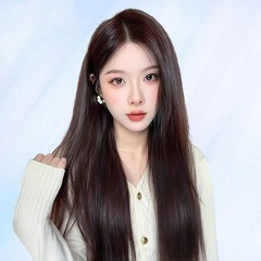 羊毛卷假发女长发真人发丝纳米递针复古慵懒长卷发自然无痕全头套