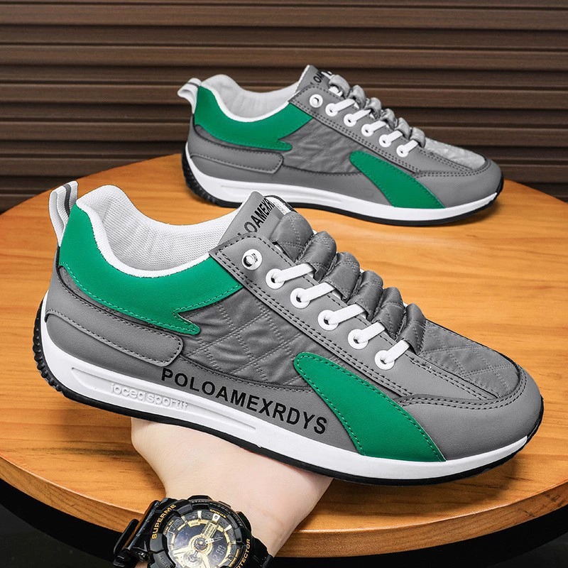 Мужские кроссовки 2024 новые весенние повседневные универсальные спортивные белые кожаные кроссовки Forrest Gump на одной ноге молодежные модные туфли