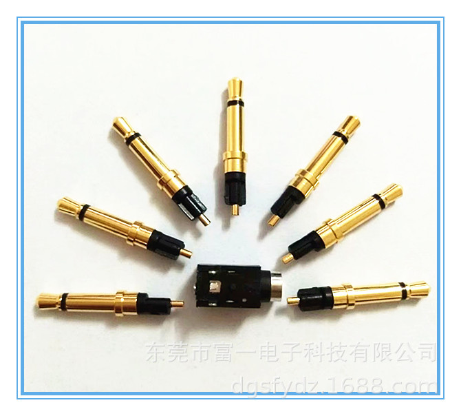 厂家生产2.5单声道两节4.0盘镀金插针 2.5立体四节特殊耳机插头
