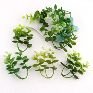 Simulation Plant Trigeminal Eucalyptus Lawn Decorative Grass Christmas Decorations Plastic Greening Water Grass Accessories
