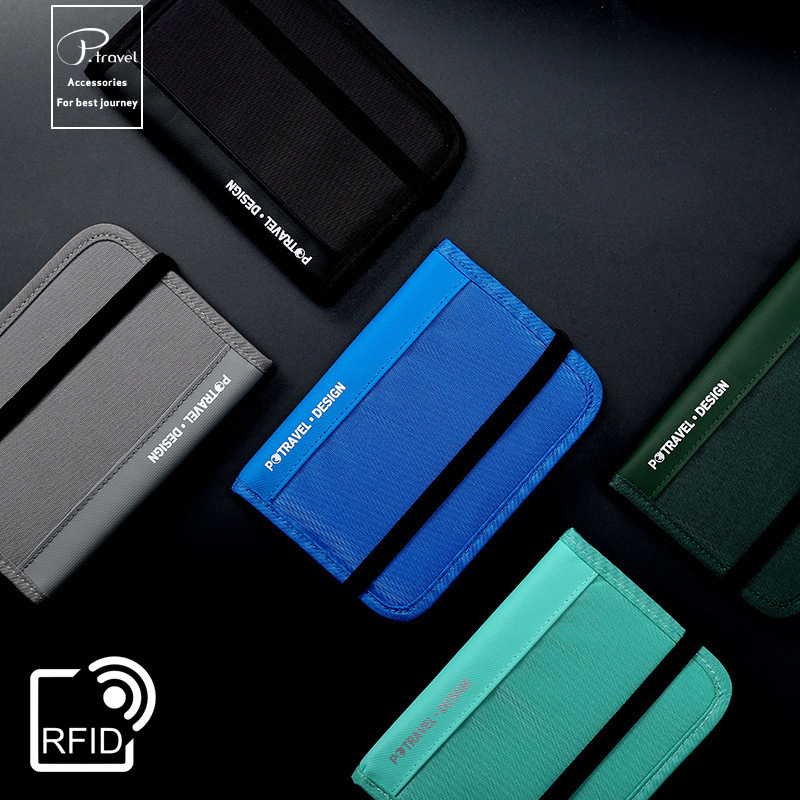 RFID nylon passport organizer, anti-demagnetization, anti-theft