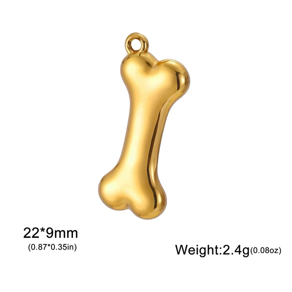 Golden dog bone