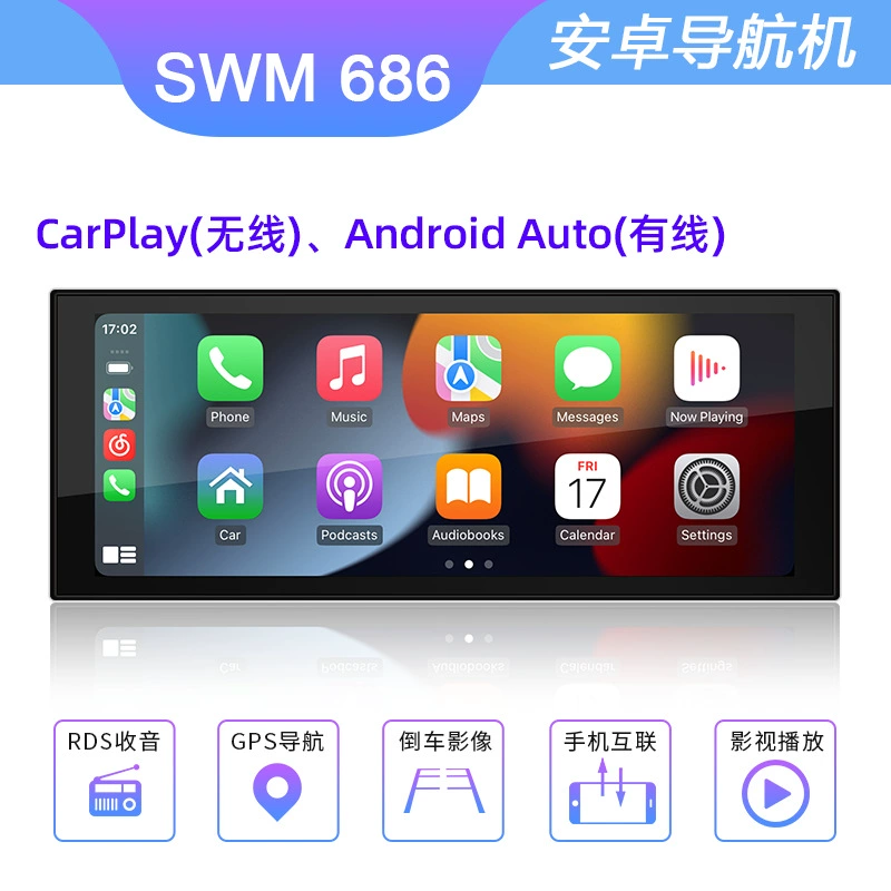 Беспроводной CarPlay, автомобильная Android-навигатор-устройство с Bluetooth и Wi‑Fi, зеркалирование задней камеры, GPS-навигатор