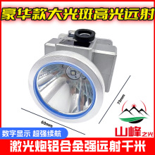 ♔激光炮强光头灯长续航高流明锂电头戴式充电户外钓鱼远射灯