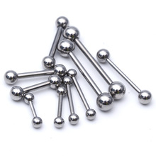 14G/16G不锈钢多用款长杆舌钉乳环PA环系带钉耳桥耳骨钉长4-60mm