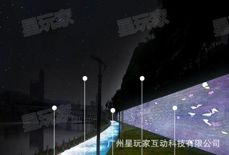 户外地面AR互动投影一体机亮化引流光影公园景区沉浸式全息投影仪-阿里巴巴