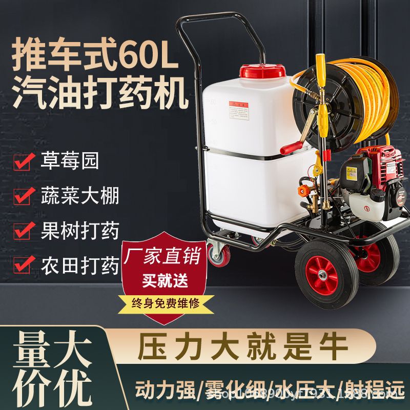 Gasoline spraying machine hand-push electric spraying machine disinfection farm special agricultural high-pressure four-stroke sprayer Gasoline spraying machine hand-push electric spraying machine disinfection farm special agricultural high-pressure four-stroke sprayer