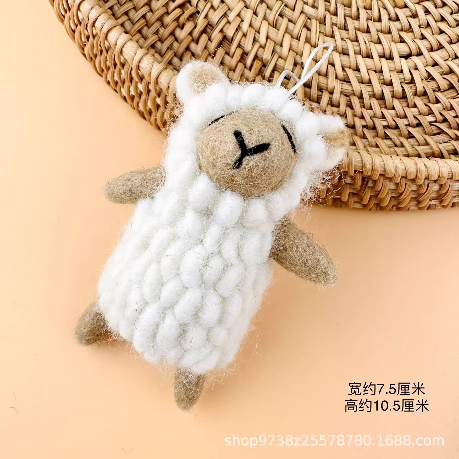Cute three dimensional wool felt handmade