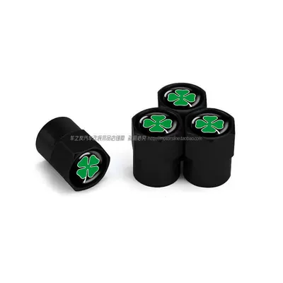 valve, Suitable for Alfa Romeo - four-leaf-clover-4-black