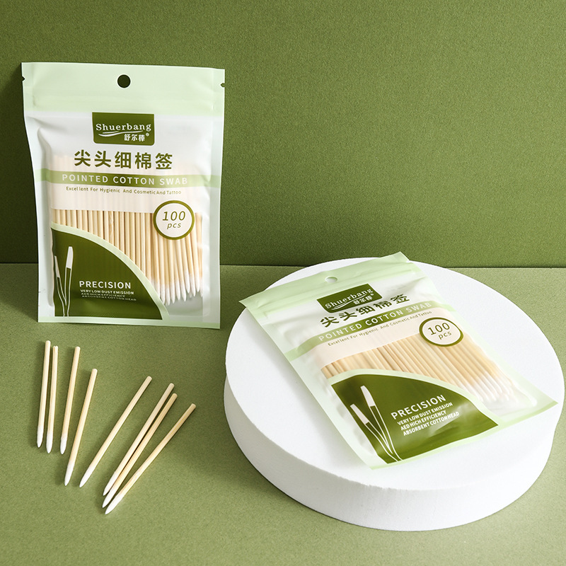 【Shuer Stick】Single-Pointed Cotton Swabs for Tattooing, Eyeliner, Disposable Eyebrow Tattoo Supplies, Makeup, Nail Cleaning, and Specialized Fine Tools 【Shuer Stick】Single-Pointed Cotton Swabs for Tattooing, Eyeliner, Disposable Eyebrow Tattoo Supplies, Makeup, Nail Cleaning, and Specialized Fine Tools