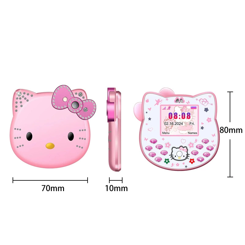Hello Kitty, умный мультяшный детский мобильный телефон