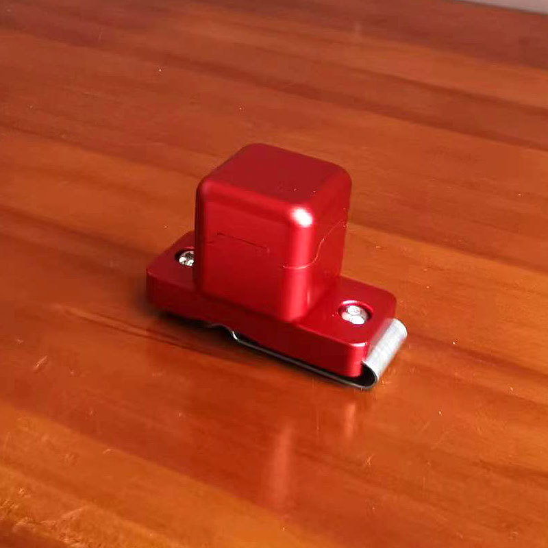 Cinturón cuadrado de aluminio hebilla tipo chocolate tapa metal chocolate clip traje billar varilla cuero cabeza accesorios suministros de billar