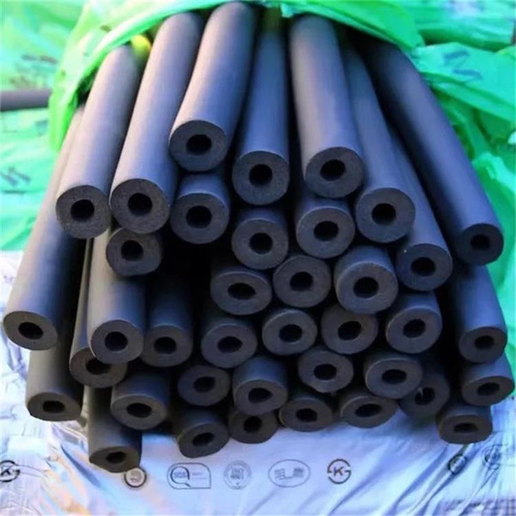 b1级阻燃橡塑管铝箔开口自粘橡塑管空调管彩色橡塑管生产厂家