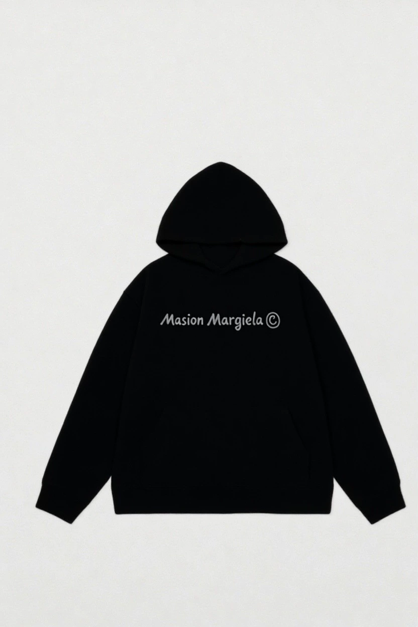 Футболка с длинным рукавом Maison Margiela унисекс свободного кроя с круглым вырезом