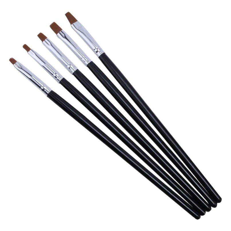 Cross-border for nail art brush 5 sets of flat head phototherapy pen French phototherapy pen