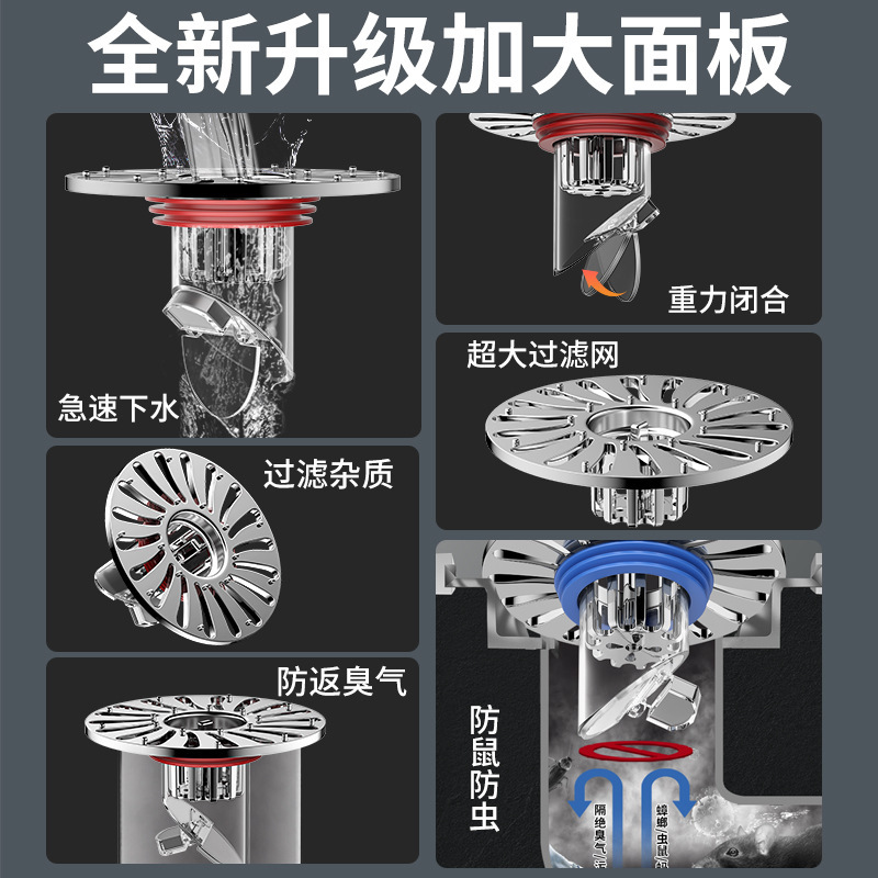 トイレ排水口臭気防止装置、即時使用可能、詰まり防止、防虫、家庭用防臭器、新型|undefined