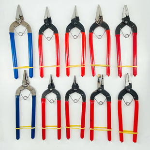 6inch Carbon Steel Needle-Nose Pliers with Hanging Ring, Flat Pliers, Lobster Clasp Punch, Nine-Point Needle Pliers, Jewelry Handmade DIY Pliers with Free Shipping