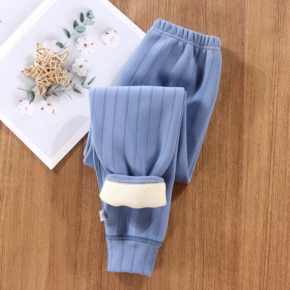 儿童秋冬季德绒保暖裤男童女童加绒加厚打底裤弹力中大童童裤