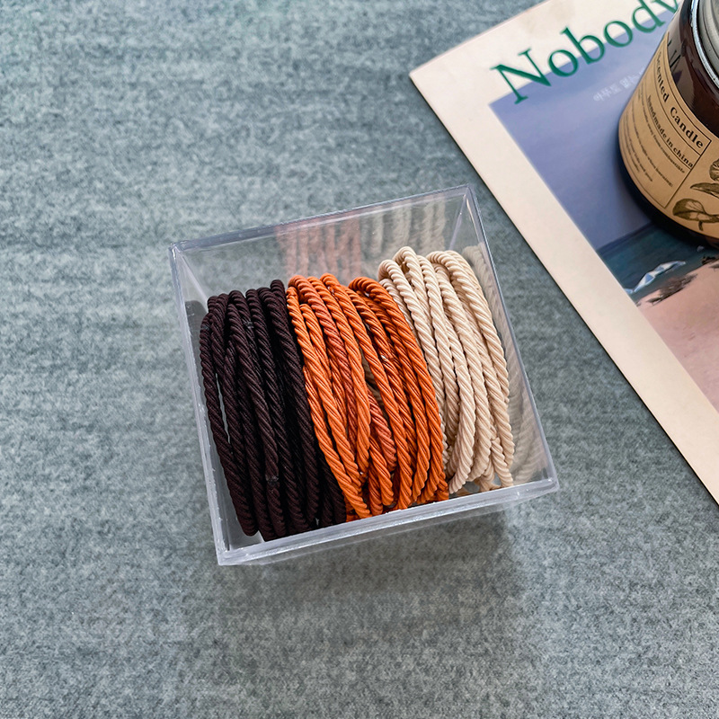 Tela de goma simple y duradera de alta elasticidad para mujeres, anillo de cabello para niños, cordón de cabello no lesiones, accesorios para el cabello diarios versátiles