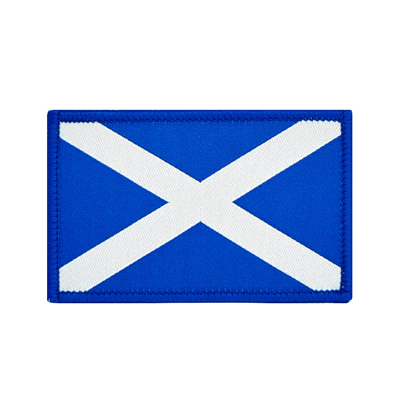 Bandera tejida Velcro sello bandera parche ropa mochila accesorios pegatinas de tela en stock suministro