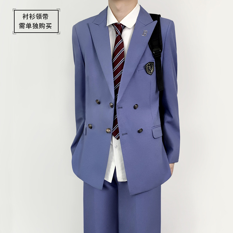 파란색 정장(동중배지 포함) (정장+바지) MB