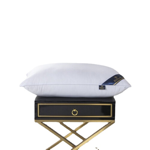 Hilton five-star hotel velvet pillow single household adult high pillow good low and high pillow core set of two