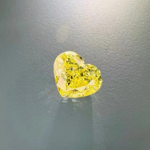New product shelf natural colored diamond bare stone clarity vs2GIA bare stone 1.0ct thick yellow diamond heart-shaped bare diamond