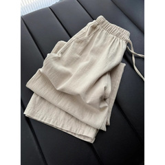 深セン南友の軽い高級高級品〜女性用テクスチャープリーツワイドレッグパンツ夏ドレープ山本ルーズエアパンツ