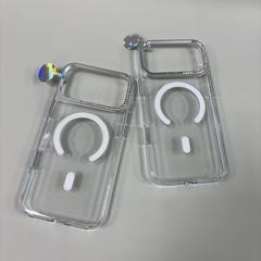 铠钻磁吸系列 适用苹果17系列Iphone17Promax水钻PC不发黄手机壳