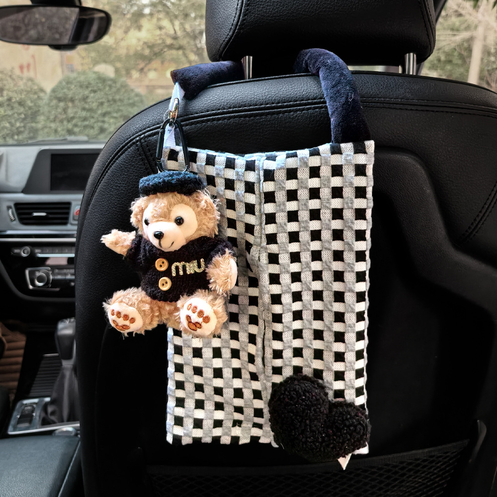 Bolsa de toallas para automóviles de Sherry Meat Duffy, caja de extracción para automóviles, bolsa de toallas para asiento para automóviles