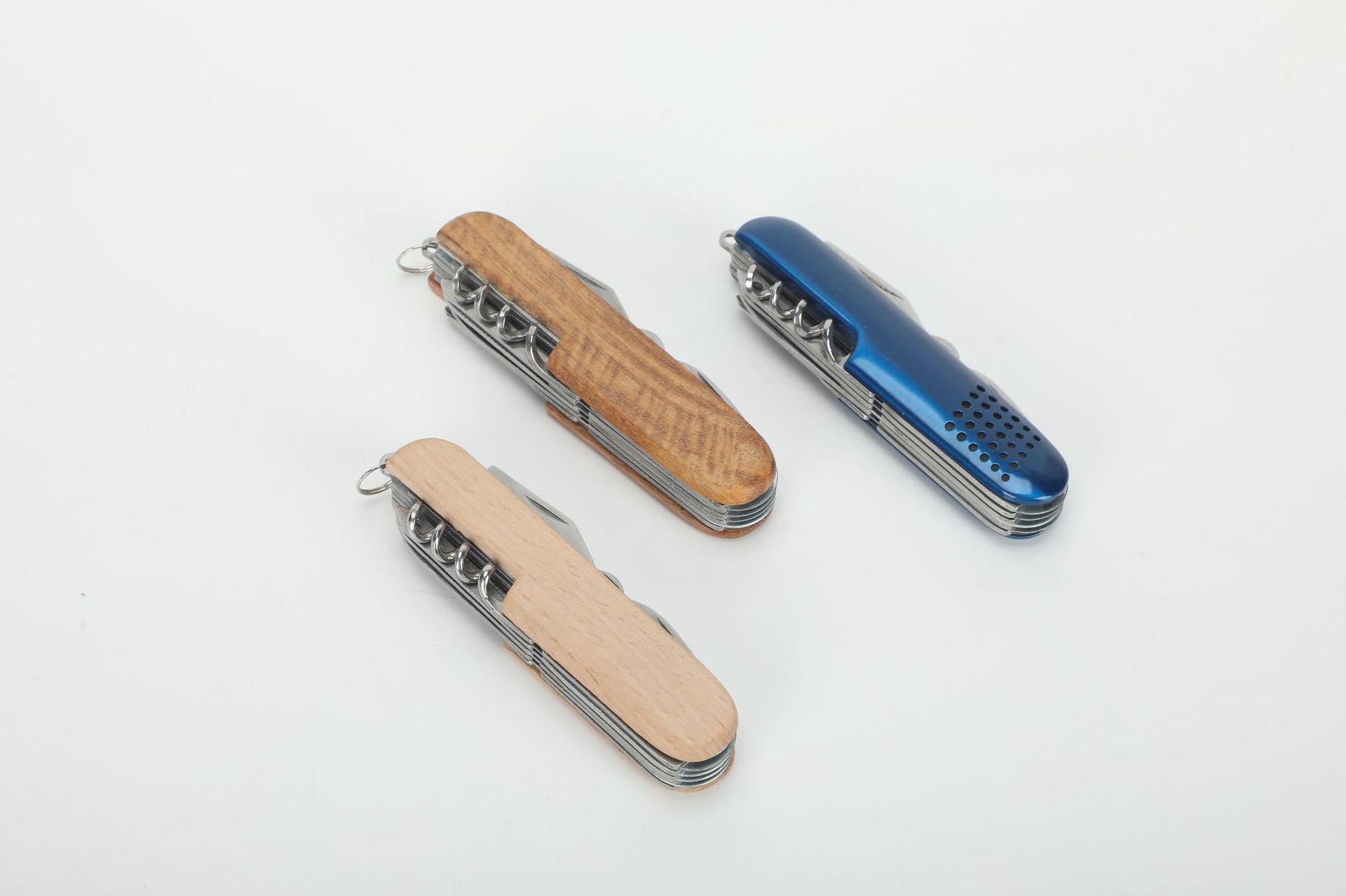 9开11开木柄多功能小刀 多功能小刀 瑞士刀 户外折叠刀 礼品刀