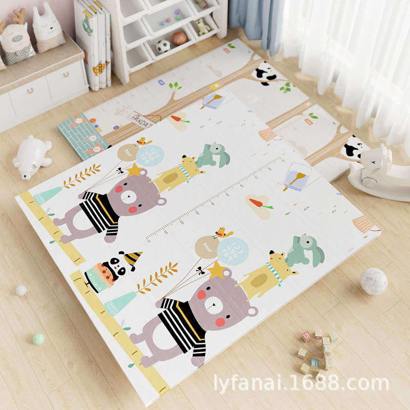 Panda de dibujos animados + oso fiesta de cumpleaños (embalaje de bolsa de papel Kraft)