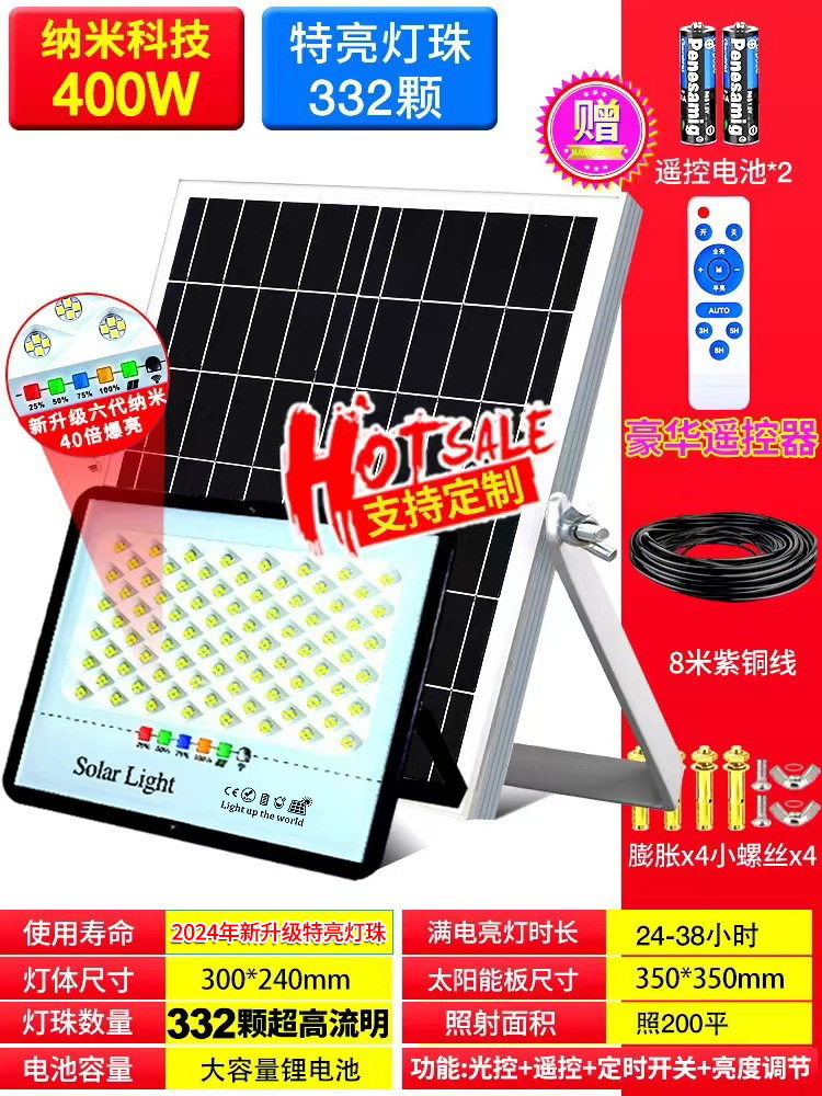 Zhongshan lámparas solar patio al aire libre Luz de inundación interior y exterior iluminación del hogar nuevo rural impermeable lámpara de calle fabricante