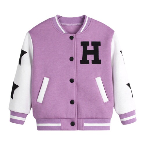 Children's winter insulated baseball jacket with heating, thick mid-childhood top loose warm coat, foreign trade ins small child shirt