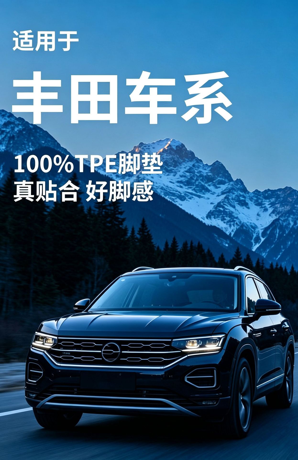 Suitable for Toyota Camry Rav4 Corolla Rav4 Plus Frontlander Platinum 3X Sienna Tpe Car Floor Mats