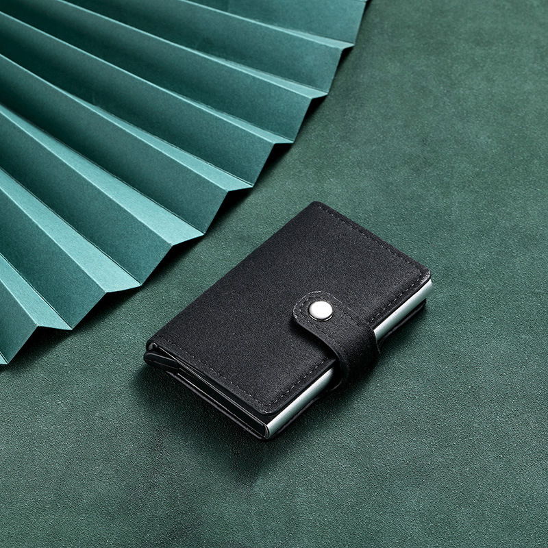 Nuevo tipo de metal automático pop-up bolsa de tarjetas para hombres y mujeres, cartucho anti-magnetizado, caja de tarjetas exquisita y simple, ultra-delgada