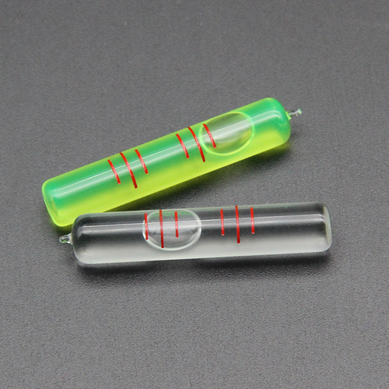 高精度玻璃管水平泡小型水准仪水平珠0735水准泡3分气泡水平仪