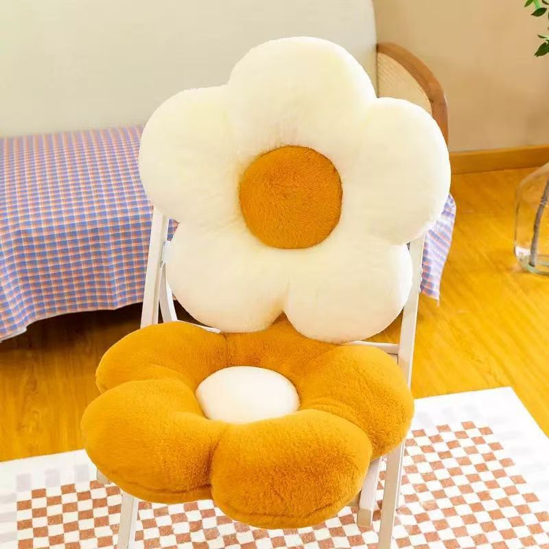 Sunflower Pillow Plush Toy Flower Cushion Student Classroom Office Cute Sofa Futon Cushion