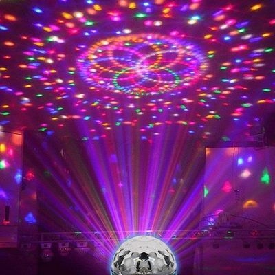 Colorful rotate Coloured lights Magic Ball bulb household Flash lamp indoor Room Stage Lights square dance Coloured lights