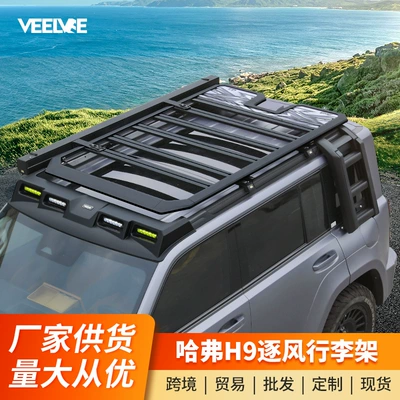 Haval H9 Wind-Chasing Luggage Rack Frame Roof Spotlight Roof Platform Side Ladder Backpack Side Tent Off-Road Modification Accessories