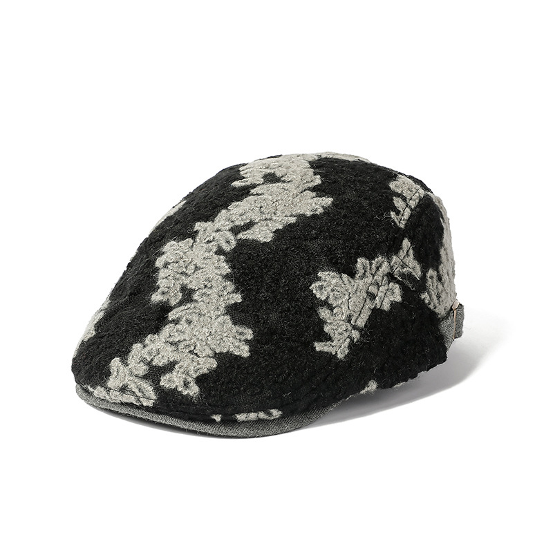 Women's Retro Printing Flat Eaves Beret Hat display picture 1