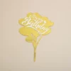 Acrylic size love balloon birthday-gold
