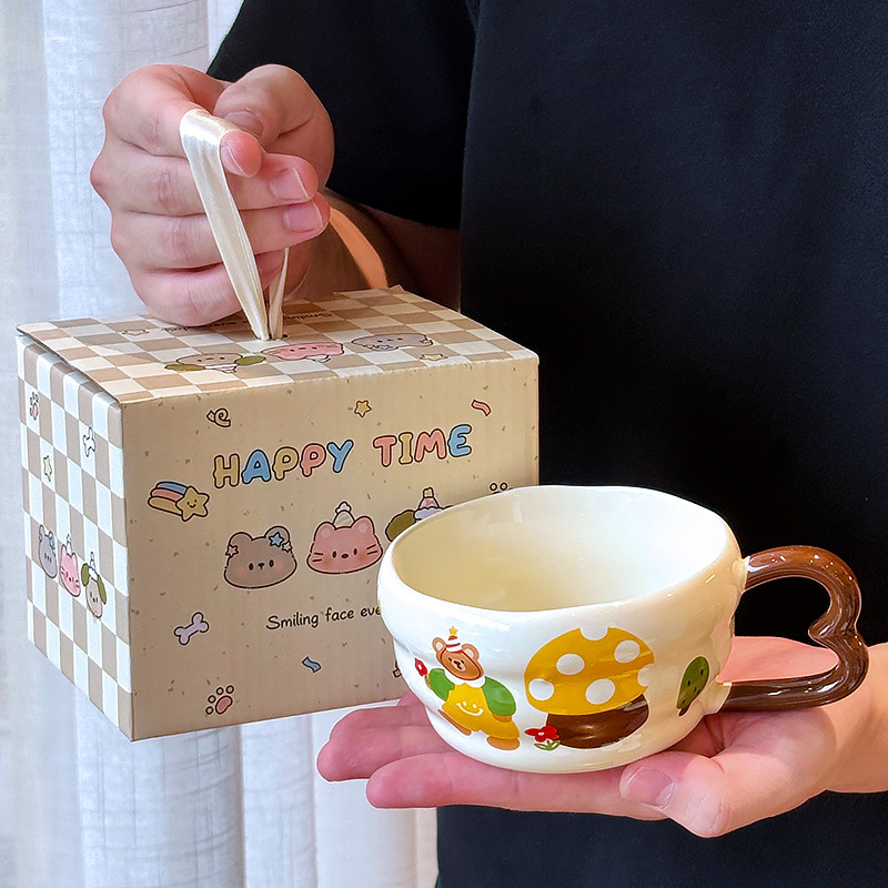 Taza de Cerámica de Oso Resistente a Altas Temperaturas para Café y Desayuno