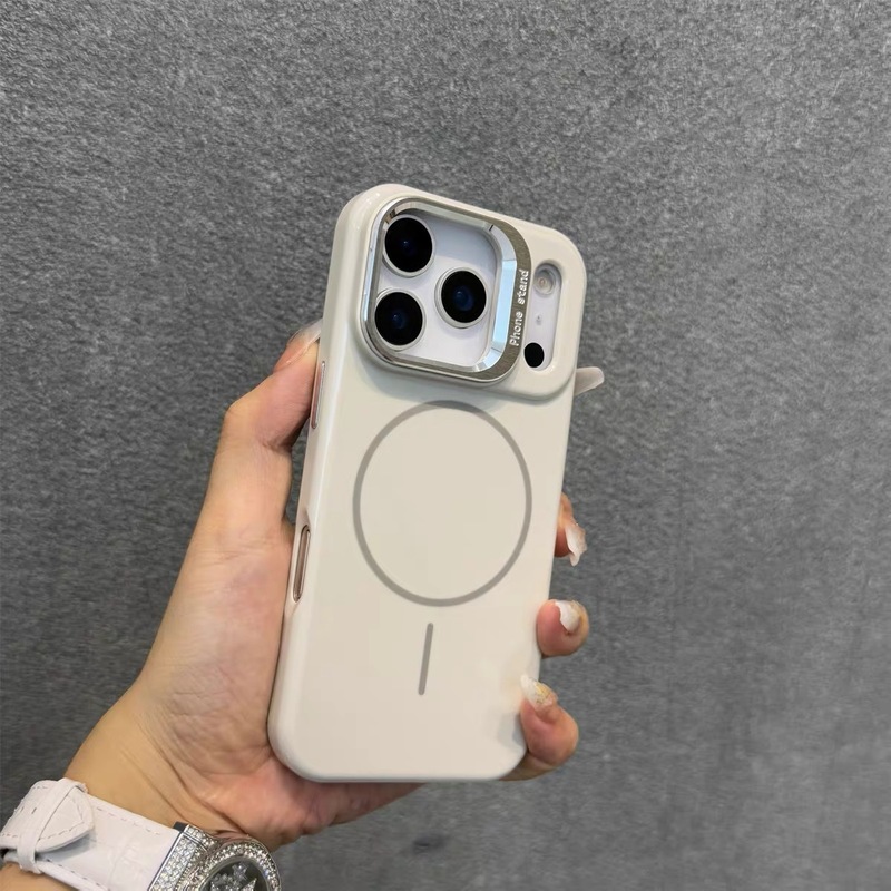 新款iPhone17promax手机壳细圈磁吸镜头支架苹果17air半包硬壳套|undefined