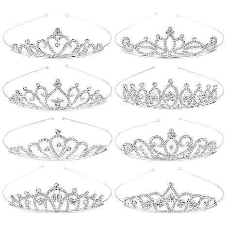 Princesa de moda coreana simple corona de cumpleaños coronas de cabello bandas de alea diamante para niños coronas pequeñas