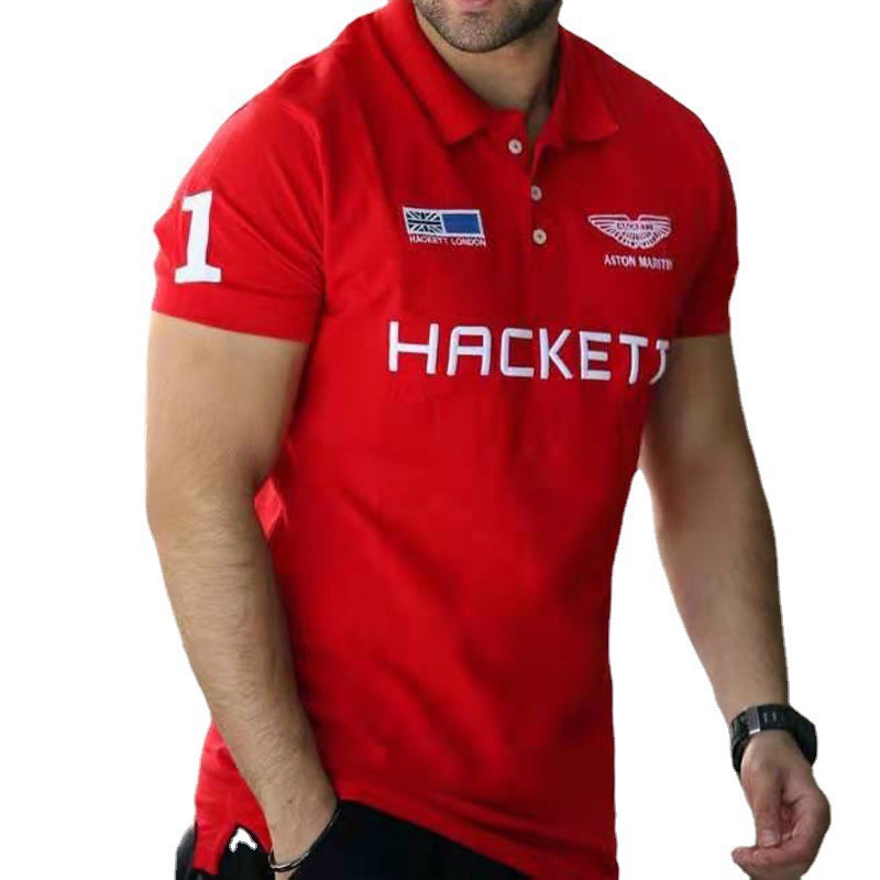 Summer New Arrival Men's Lel Short-Sleeved T-Shirt Fashionable Men's Top Air Force One Printed Polo Shirt