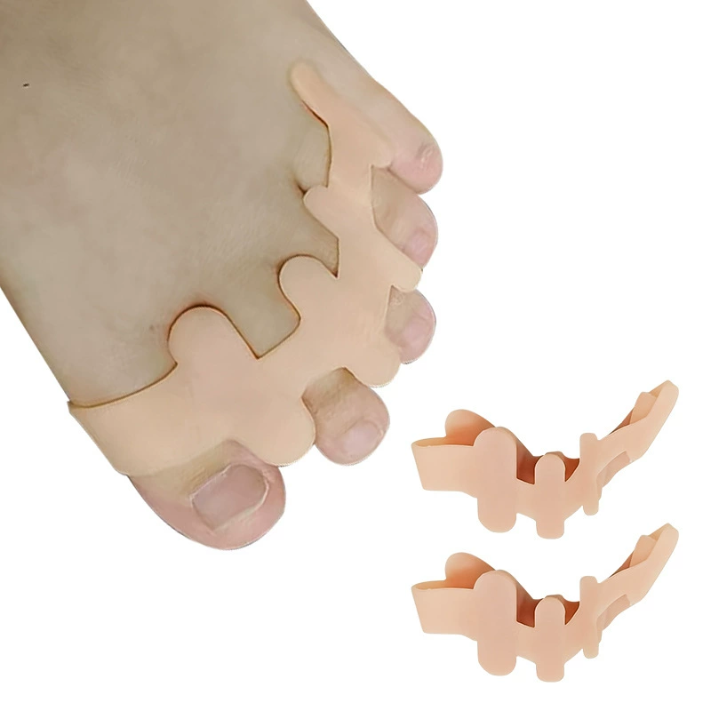 Производственный заказной сепаратор hallux valgus коррекции день и ночь с перекрывающимися пальцами SEBS мост типа разделителя пальцев