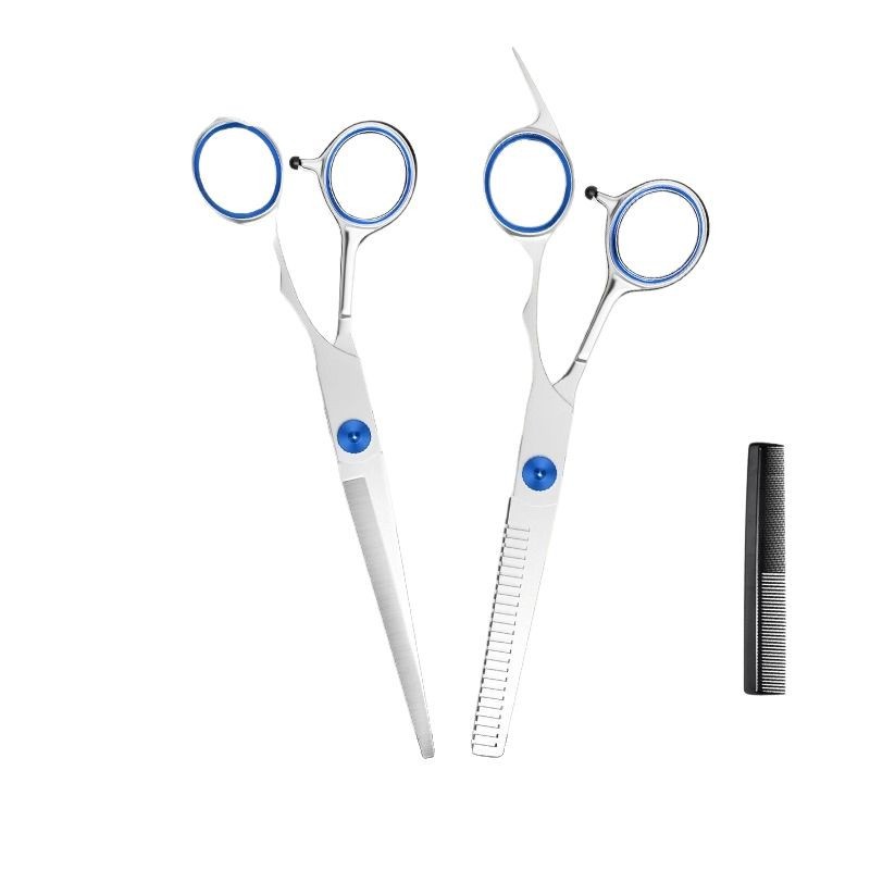 Tijeras de peluquería profesionales para uso doméstico, tijeras para adelgazar el cabello, tijeras para cortar el cabello, juego de autocorte de flequillo