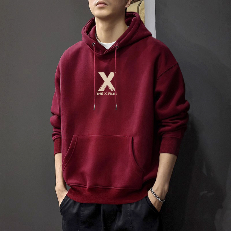 Otoño nuevo suelto pesado sudadera con capuzas letras masculinas y femeninas estilo de moda americana estilo de Hong Kong pareja camisa de manga larga